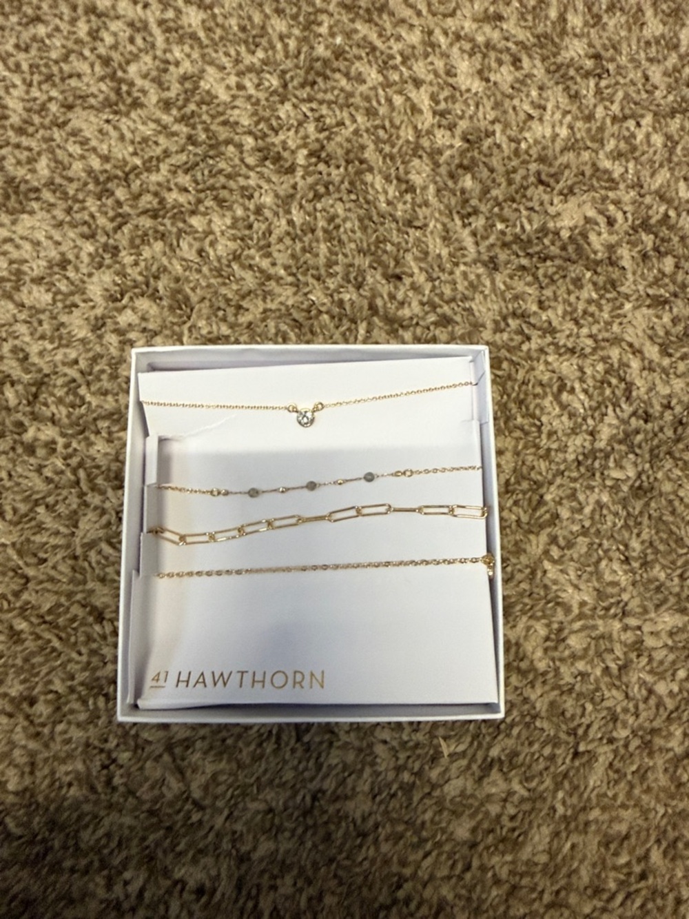 41 Hawthorn Gold Layered Bracelet Set - Delicate Chain Mix